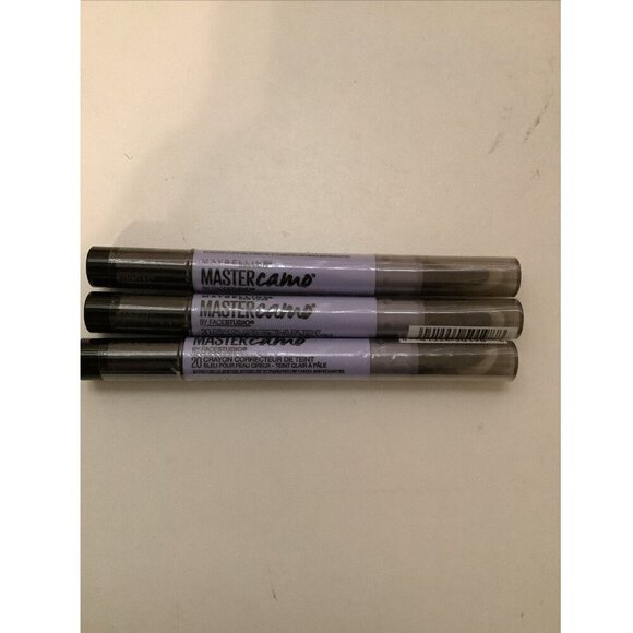 MAYBELLINE MASTER CAMO COLOR CORRECTING PENS 20 FOR SHALLOWNESS SEALED 3PK - Picture 1 of 1